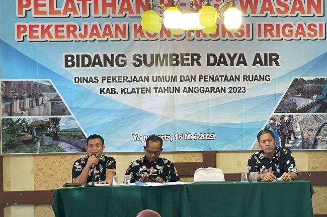 Tingkatkan kualitas irigasi, Bidang Sumber Daya Air (SDA) DPUPR Klaten gelar bimbingan teknis pengawas irigasi
