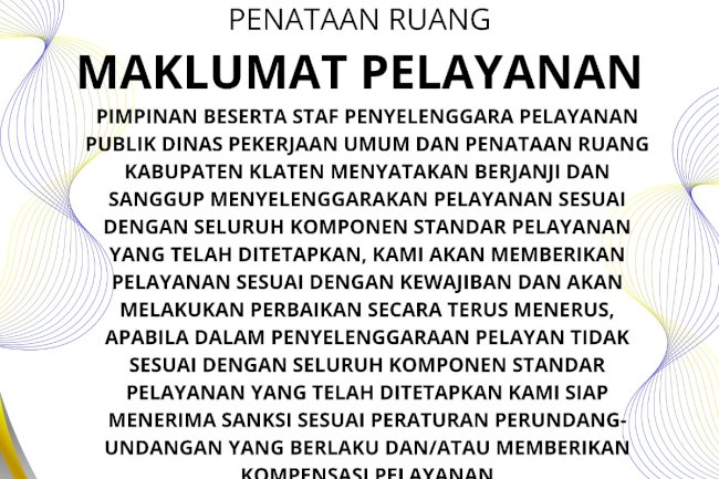 MAKLUMAT PELAYANAN DPUPR KABUPATEN KLATEN DESEMBER 2025