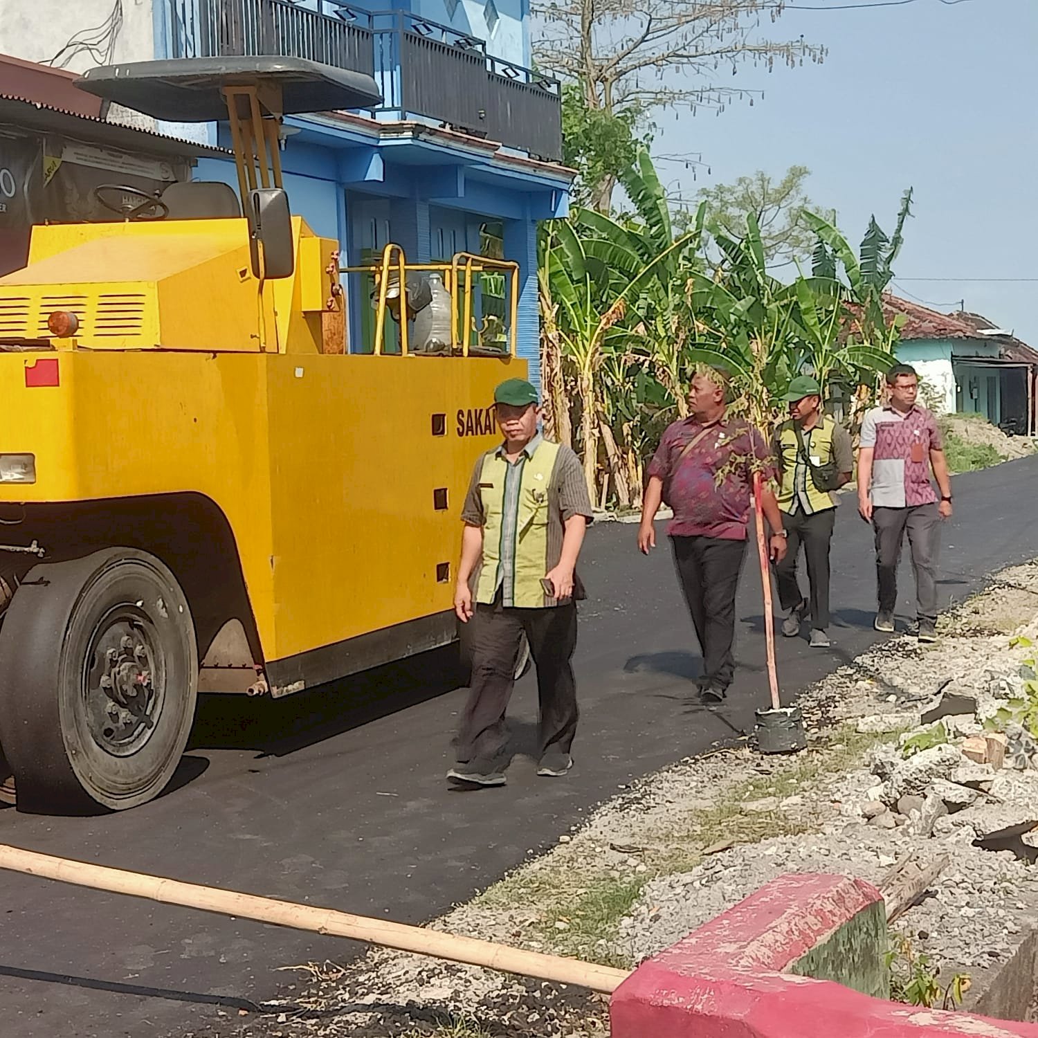 Inspeksi Menjelang Akhir Pekerjaan Pelebaran Jalan Gombang - Pogung - Tlingsing