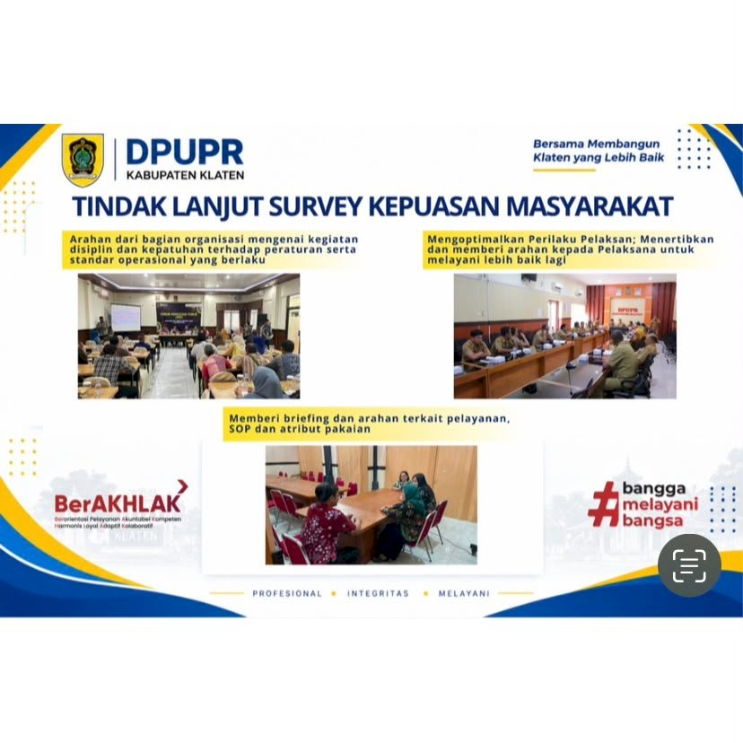 Indeks Kepuasan Masyarakat DPUPR Kabupaten Klaten Semester I Tahun 2026